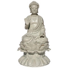 Antique Dehua Blanc De Chine Buddha