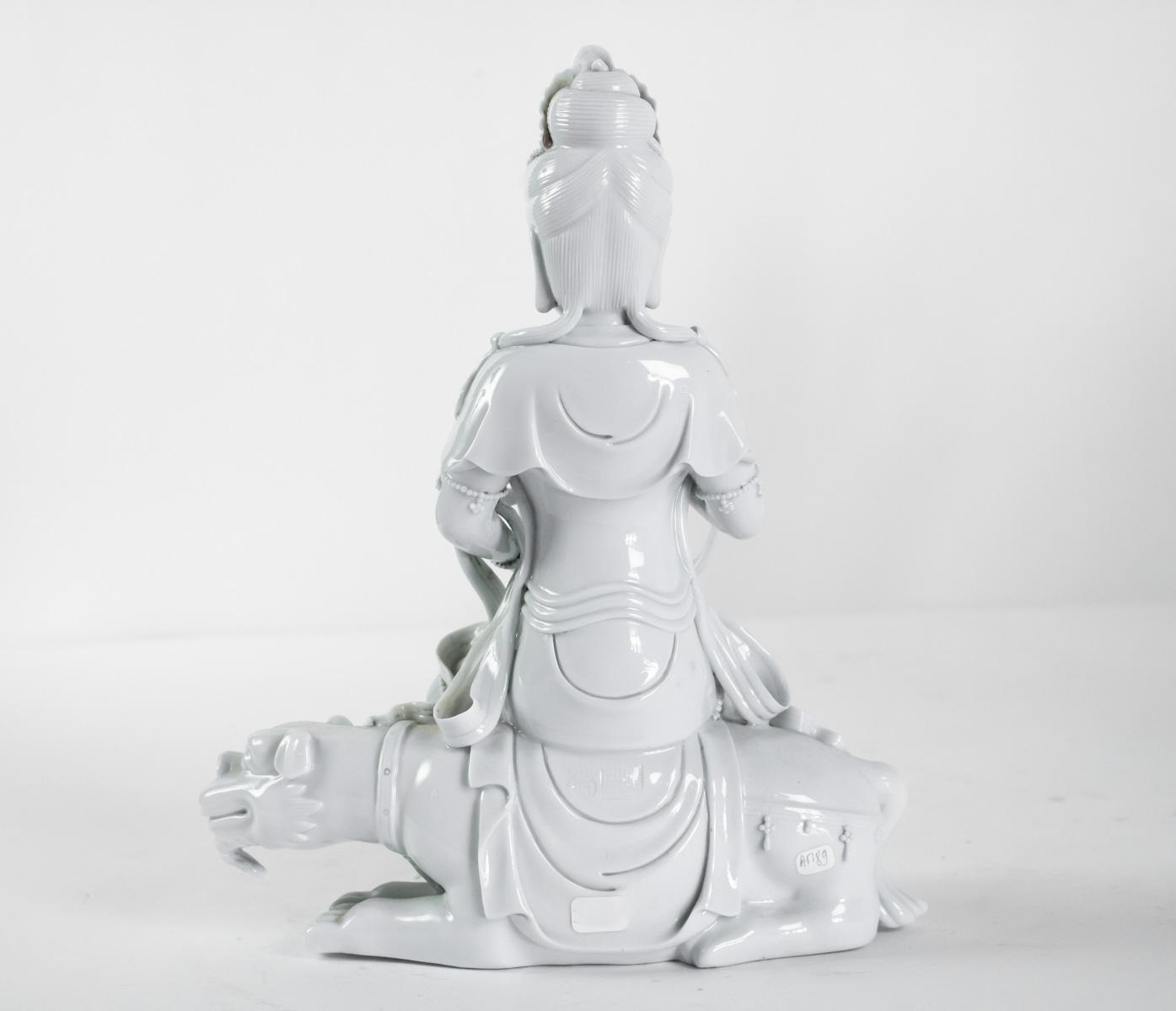Dehua Porcelain Buddhist Deity, Chinese White, Asia, Quanine 2