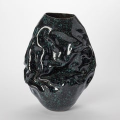 Dehydrated Form with Cosmic Black Glaze No 115 by Nicholas Arroyave-Portela