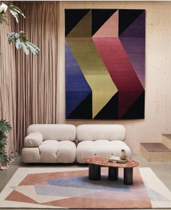 Tappeto in lana graduata annodato a mano di Deirdre Dyson Knots Rugs