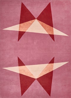 Deirdre Dyson HOVER contemporary hand knotted wool and silk rug