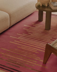 Deirdre Dyson INGOTS hand knotted wool and silk rug