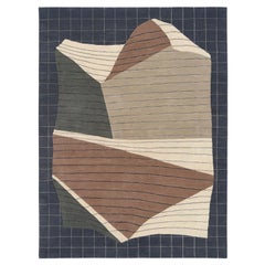 Deirdre Dyson NOTEPAPER hand knotted wool and silk rug