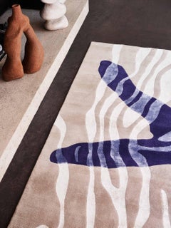 Deirdre Dyson STARFISH hand knotted wool and silk rug