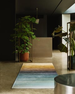 Deirdre Dyson TOPAZ hand knotted graded wool and silk carpet runner