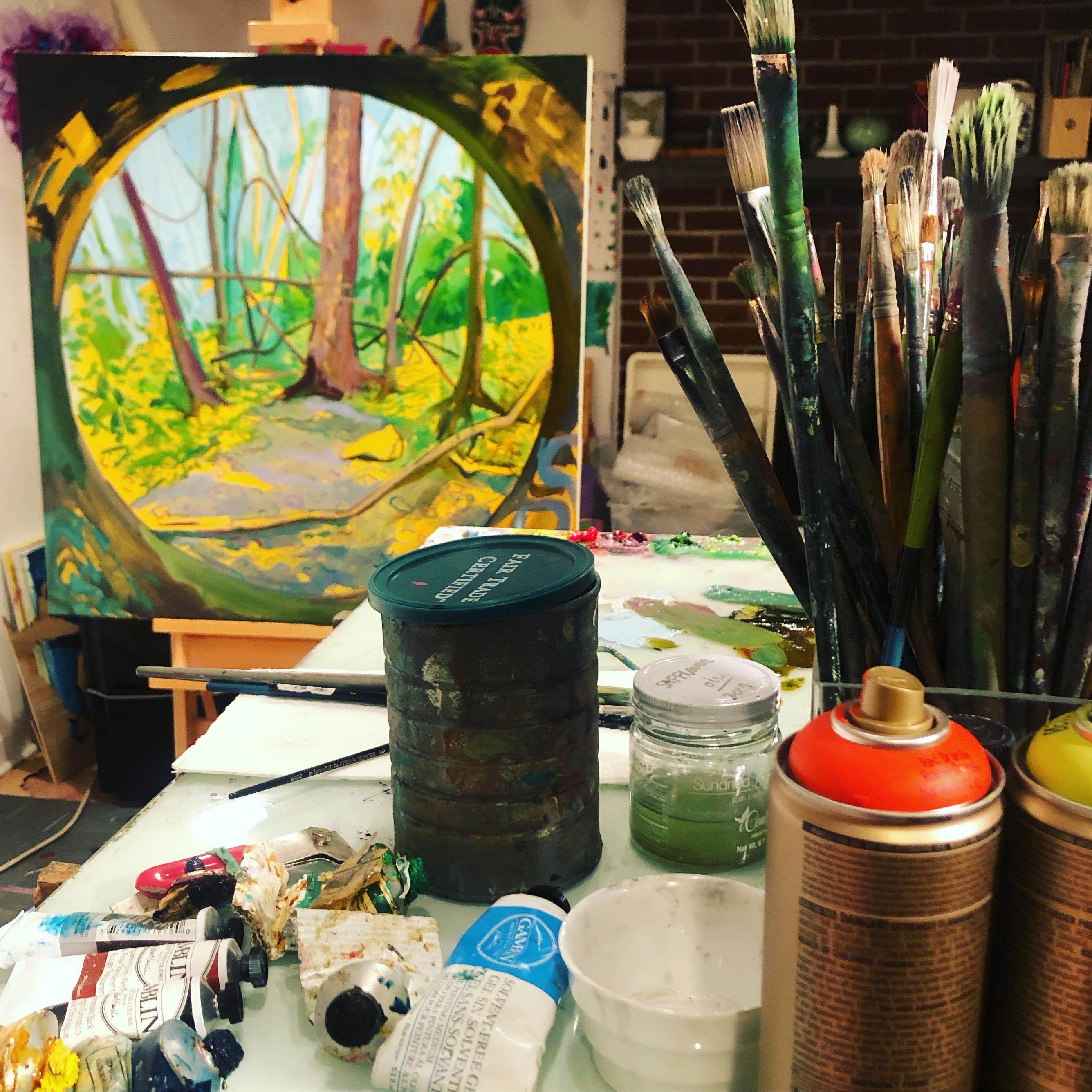 Deirdre Murphy was awarded an artist residency at Penn State University’s Shavers Creek Environmental Center which is the field lab for biology, environmental science and ornithology departments. Murphy specifically responded to the Long Term