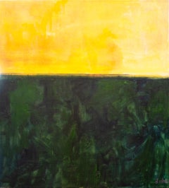 « One Syllable », champs de couleurs abstraits, huile sur toile de Deirdre Schanen