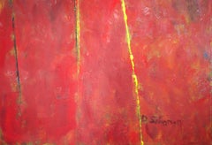 « The Moment Has Gone », peinture à l'huile abstraite de Deirdre Schanen