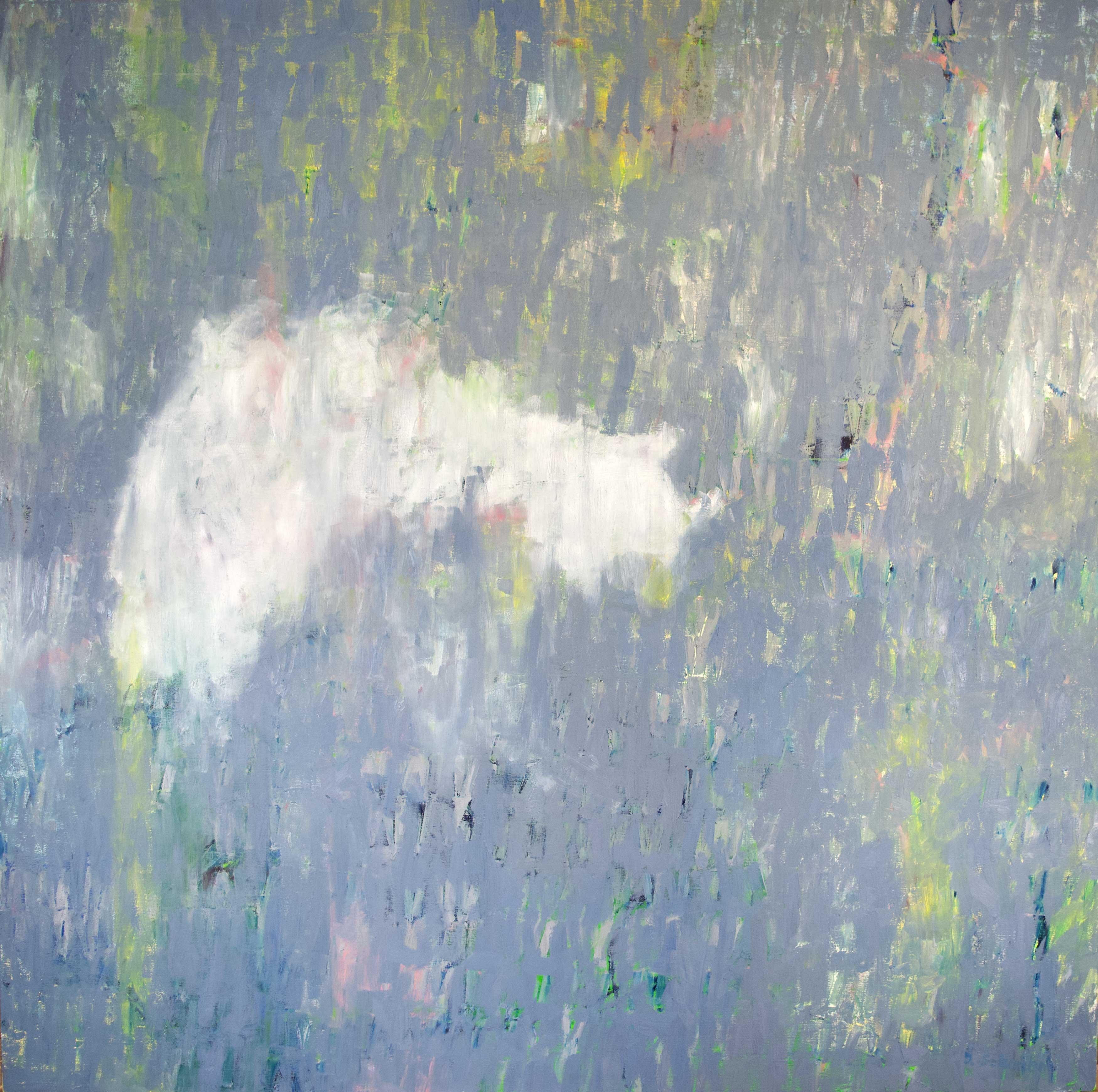 the Quiet Under the Day" ist ein Ölgemälde der amerikanischen Künstlerin Deirdre Schanen. Schanens Werke bewegen sich zwischen ungegenständlicher Abstraktion und repräsentativer Landschaftsmalerei. Dieses Beispiel fällt in die erste dieser