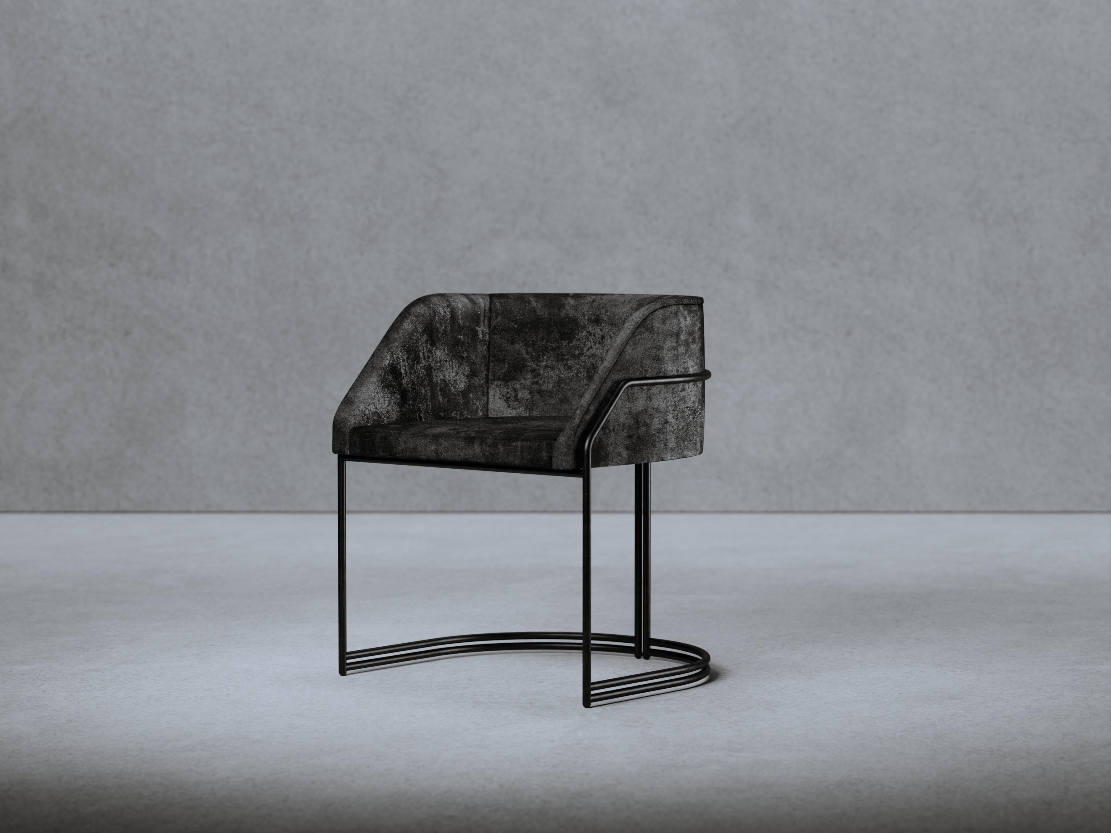 Metal Dejà Vu Chair by Gio Pagani For Sale