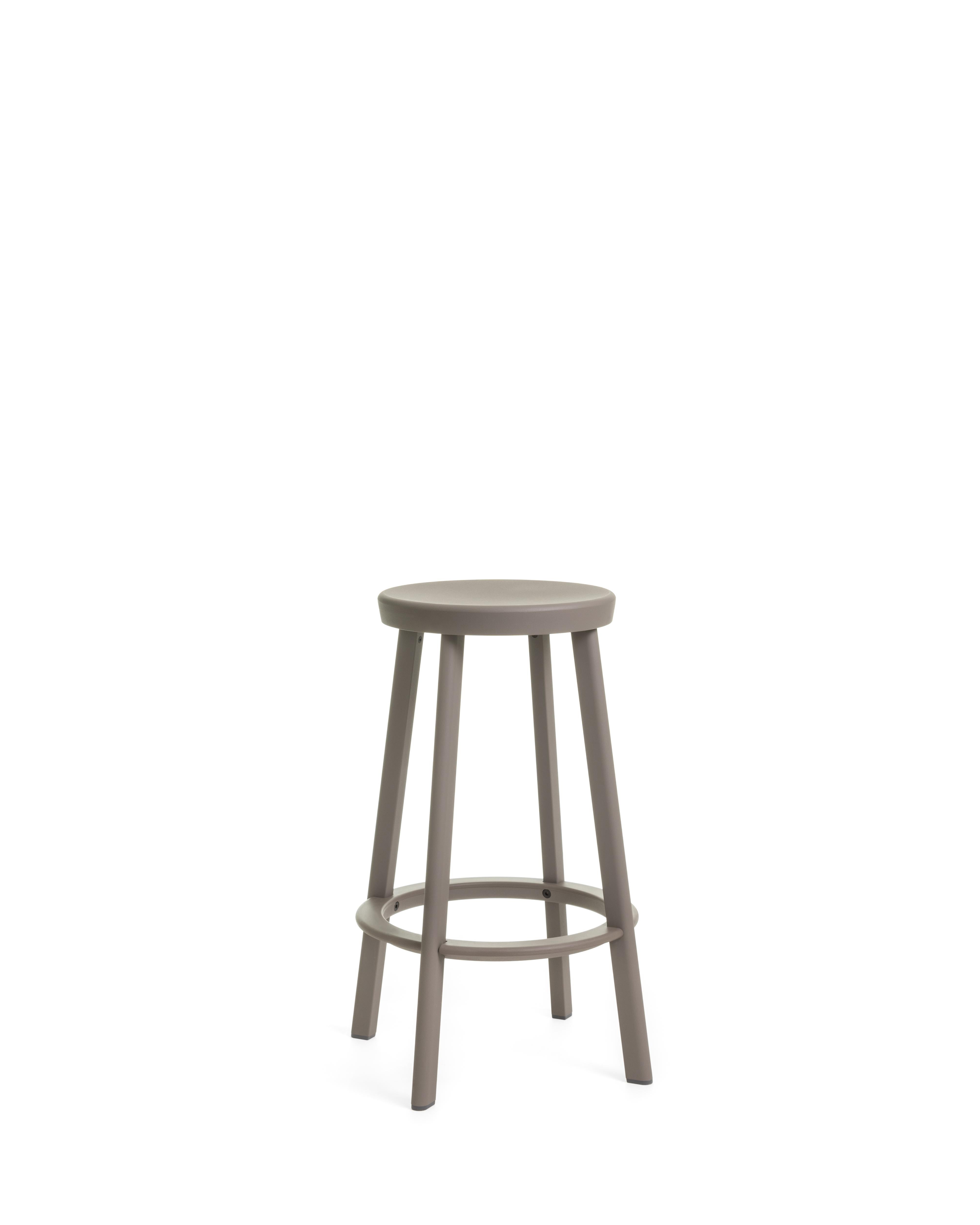 Deja-Vu High Stool in Black by Naoto Fukasawa for MAGIS For Sale 3