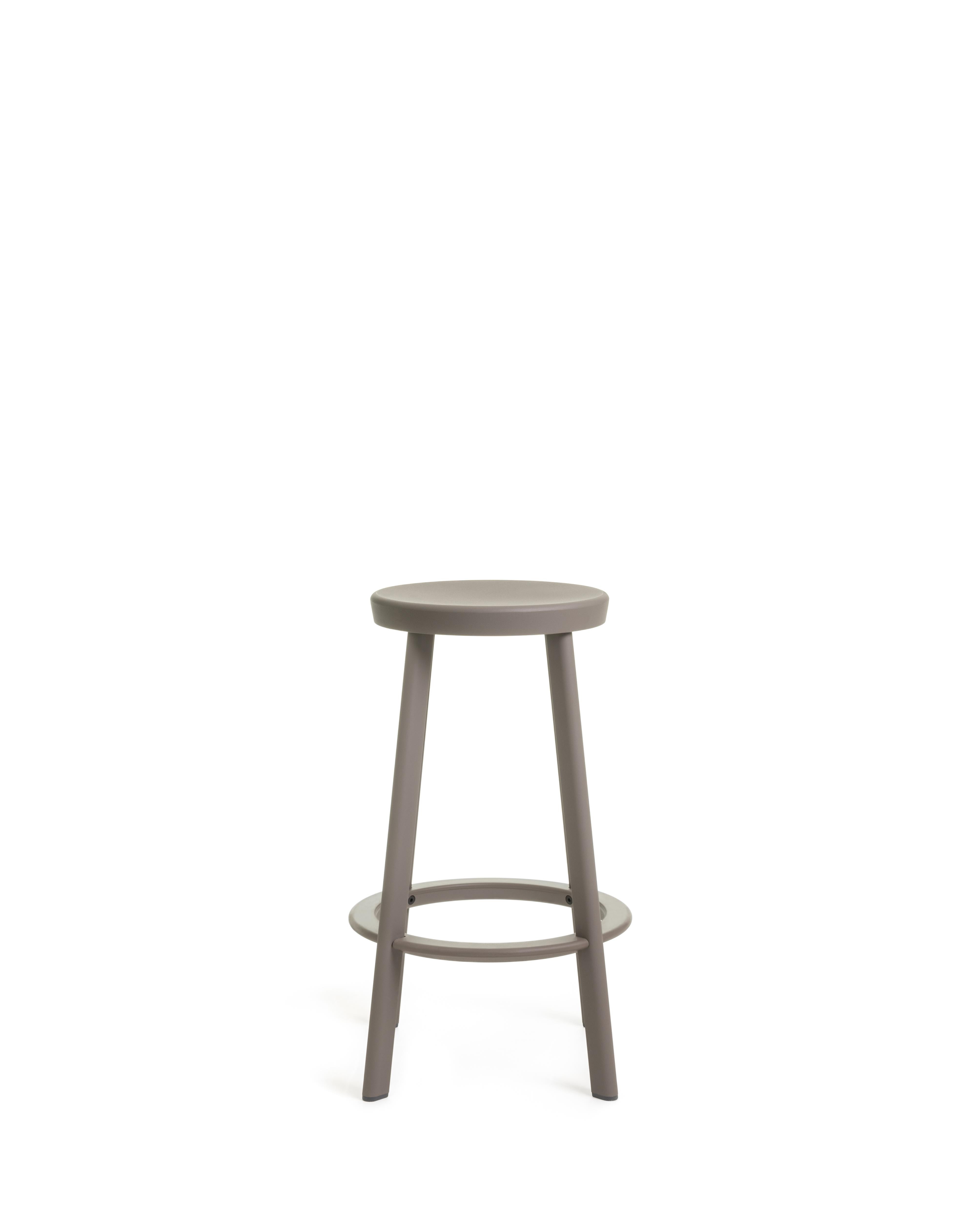 Deja-Vu High Stool in Black by Naoto Fukasawa for MAGIS For Sale 4