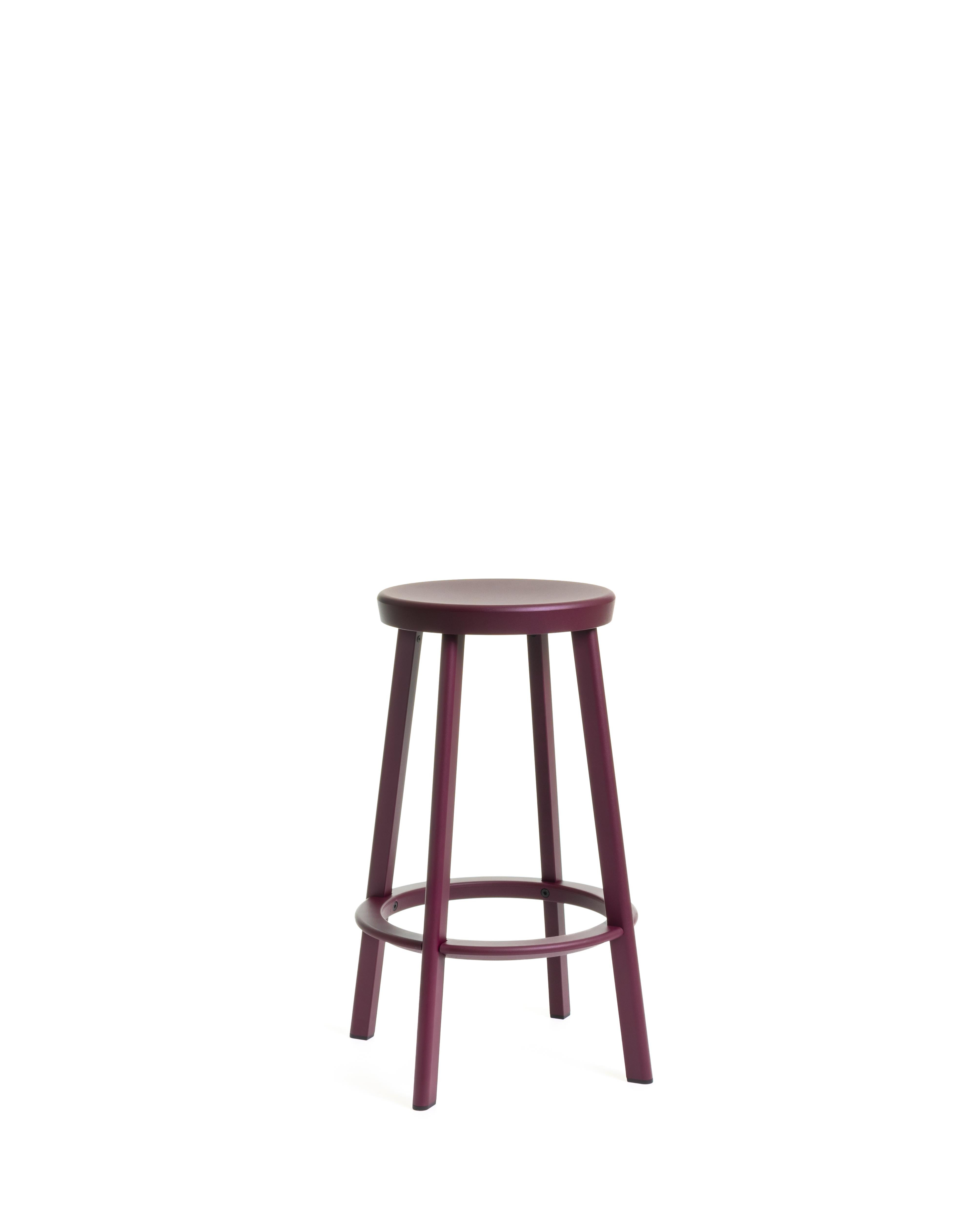 Deja-Vu High Stool in Black by Naoto Fukasawa for MAGIS For Sale 5