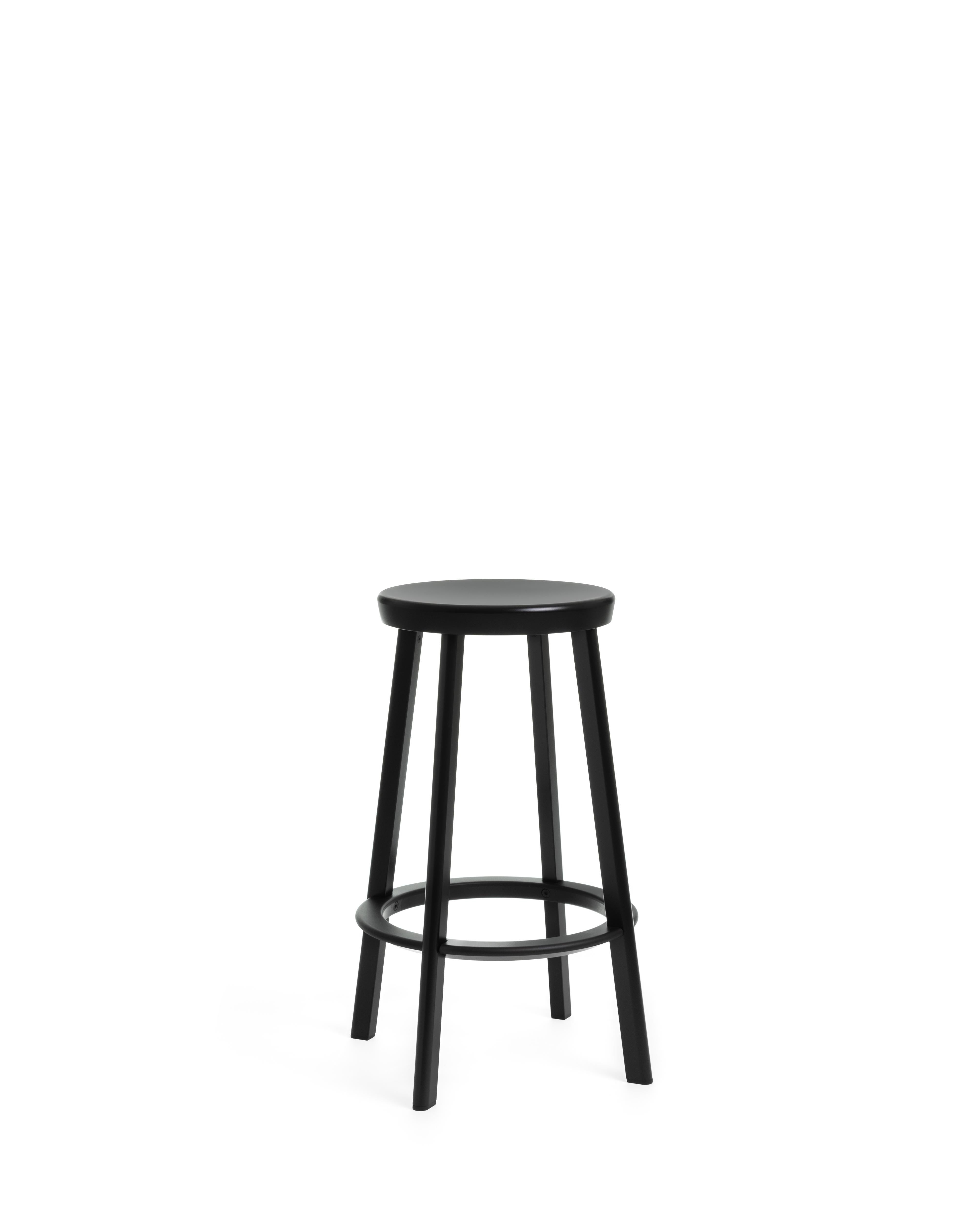 Deja-Vu High Stool in Black by Naoto Fukasawa for MAGIS For Sale 7