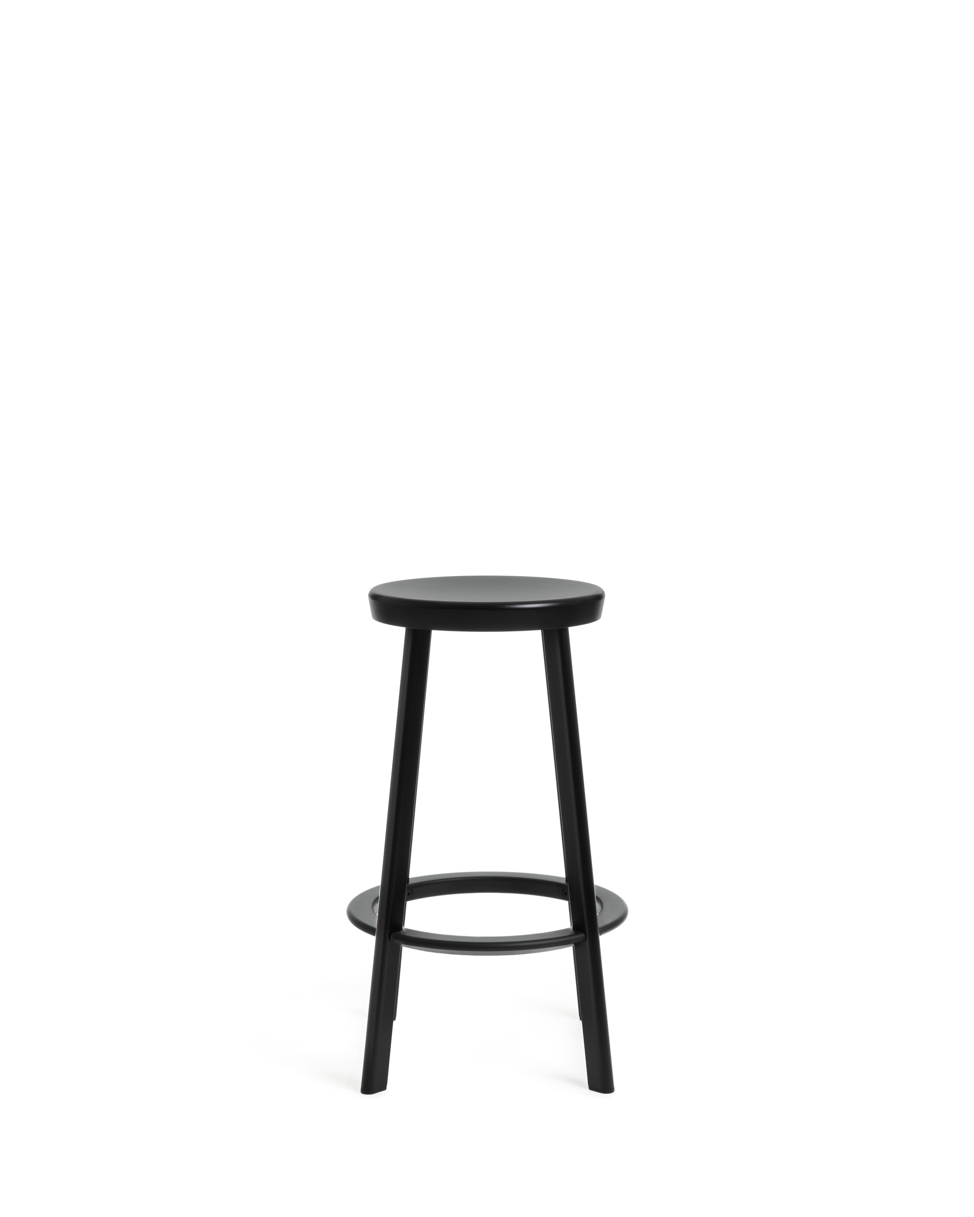 Deja-Vu High Stool in Black by Naoto Fukasawa for MAGIS For Sale 8