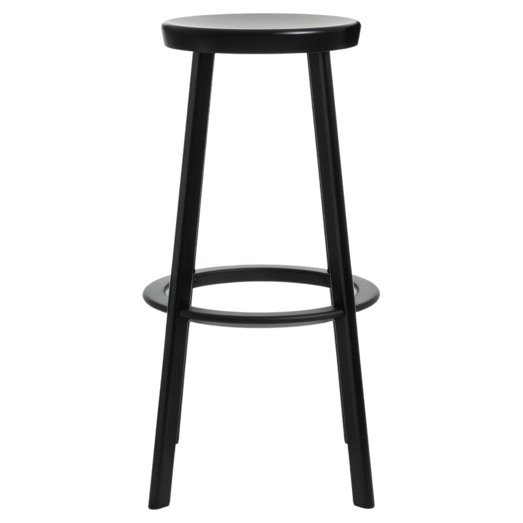 Deja-Vu High Stool in Black by Naoto Fukasawa for MAGIS For Sale