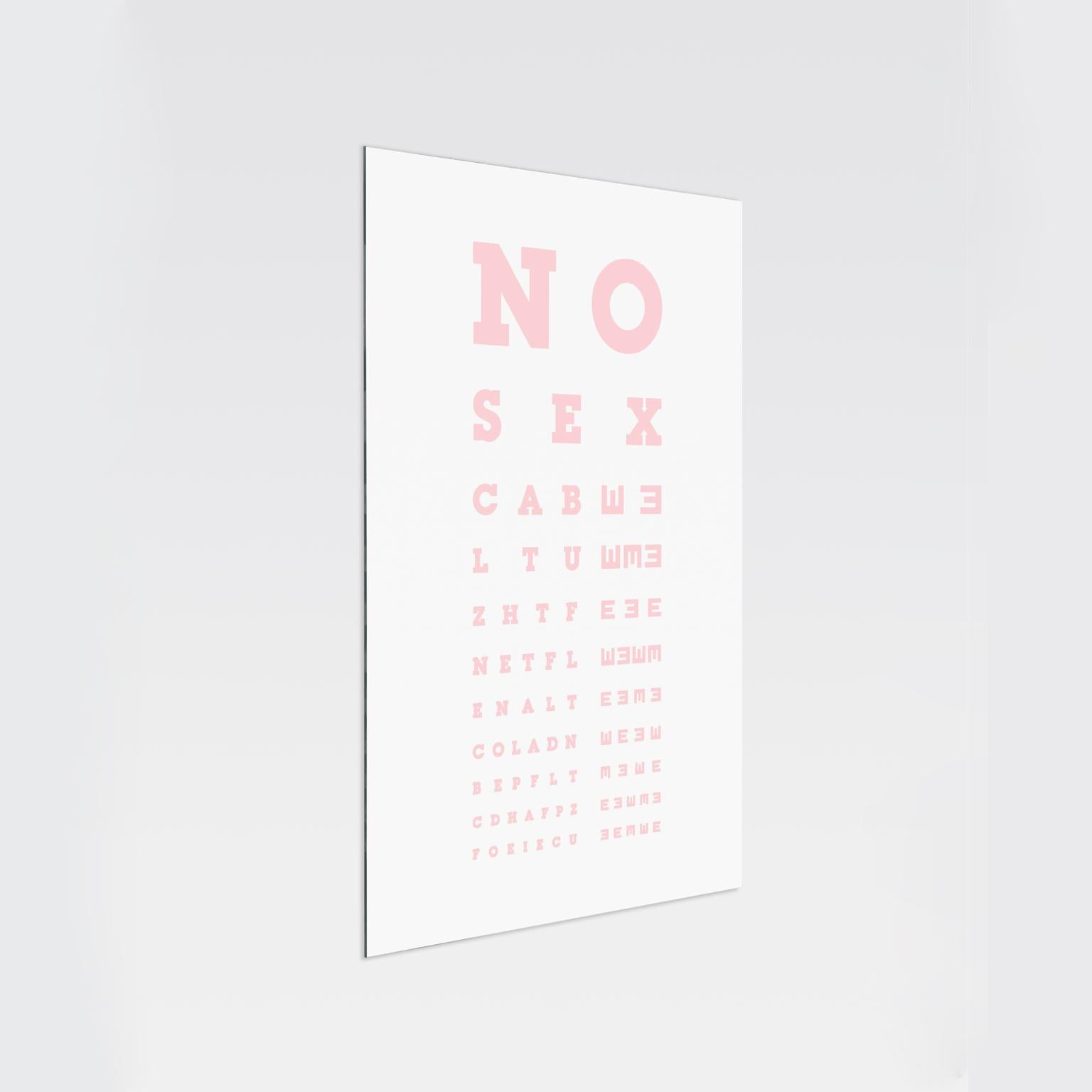Deja Vu No Sex Rosa Buchstaben-Wandspiegel, Atelier Biagetti (21. Jahrhundert und zeitgenössisch) im Angebot
