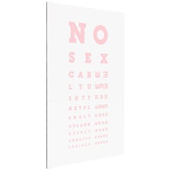 Deja Vu No Sex Pink Letters Wall Mirror, Atelier Biagetti