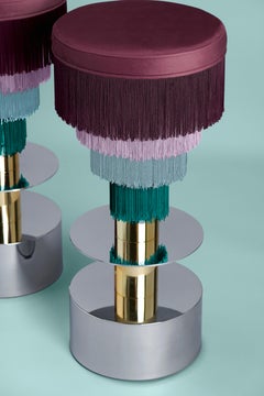 Déjà Vu Stool by Houtique - Purple