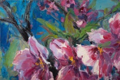 DeJun Chen Impressionist Original Oil Painting "Crabapple"