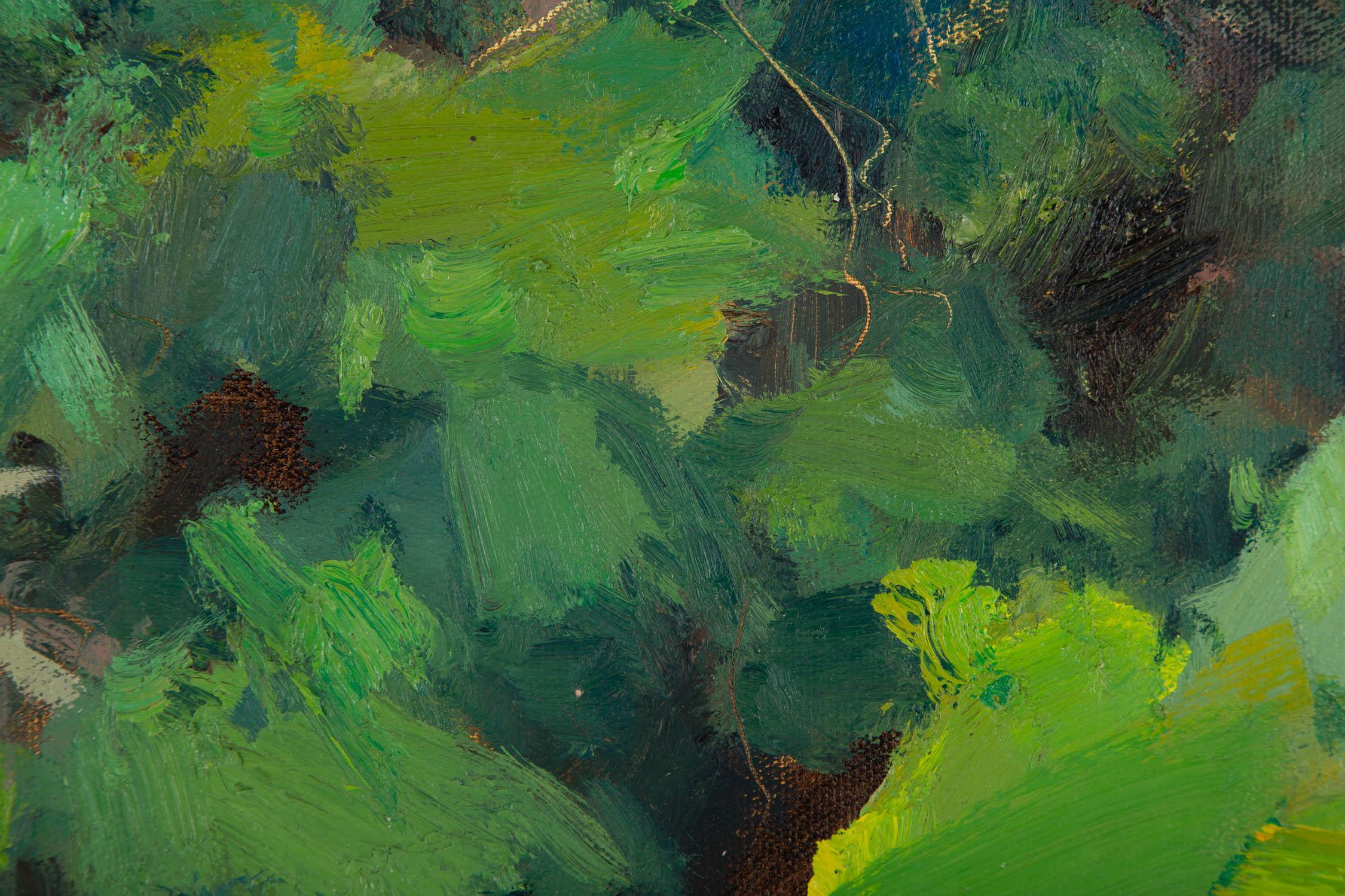 Dejun Chen Landscape Original Oil On Canvas 