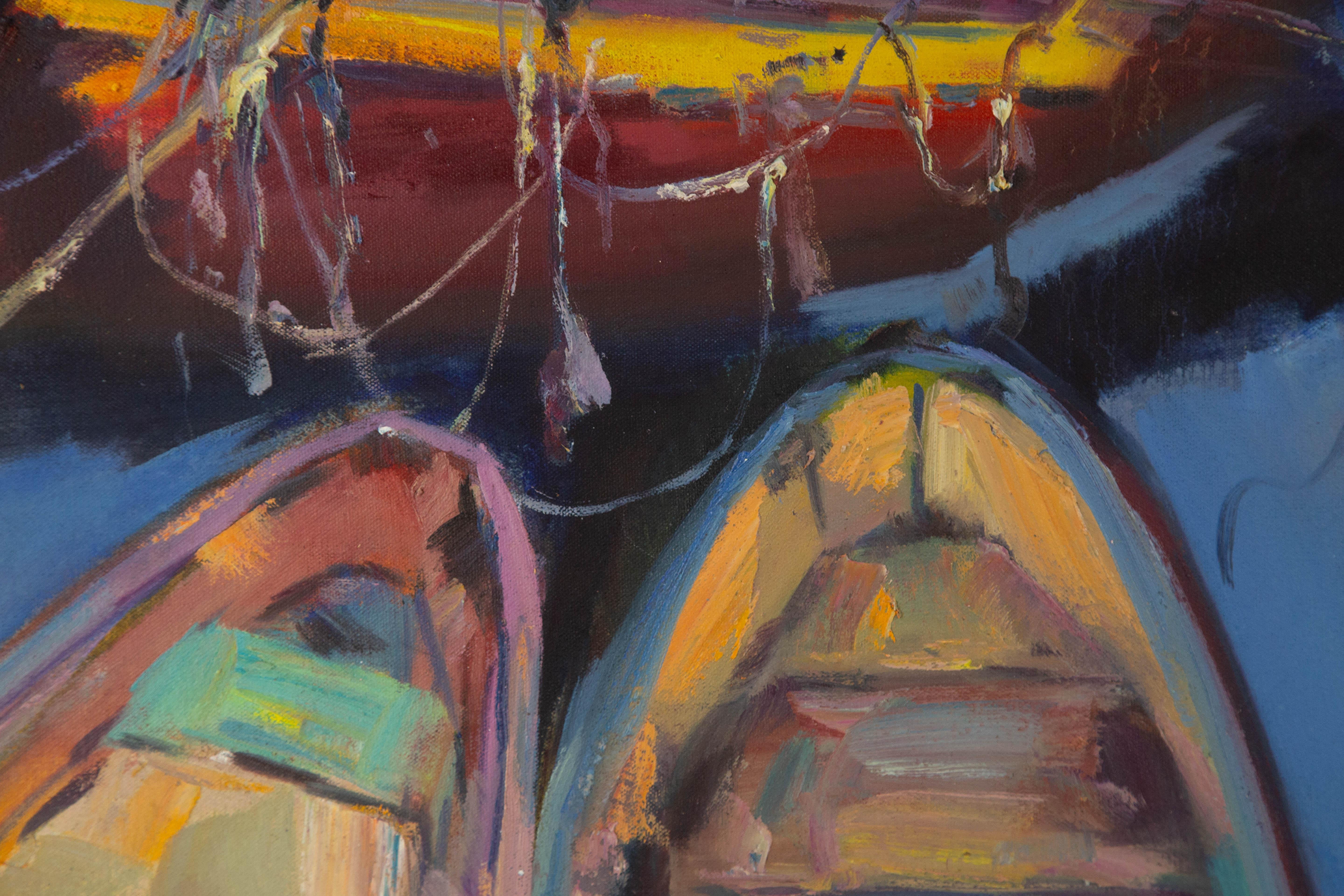 Dejun Chen Landscape Original Oil On Canvas 