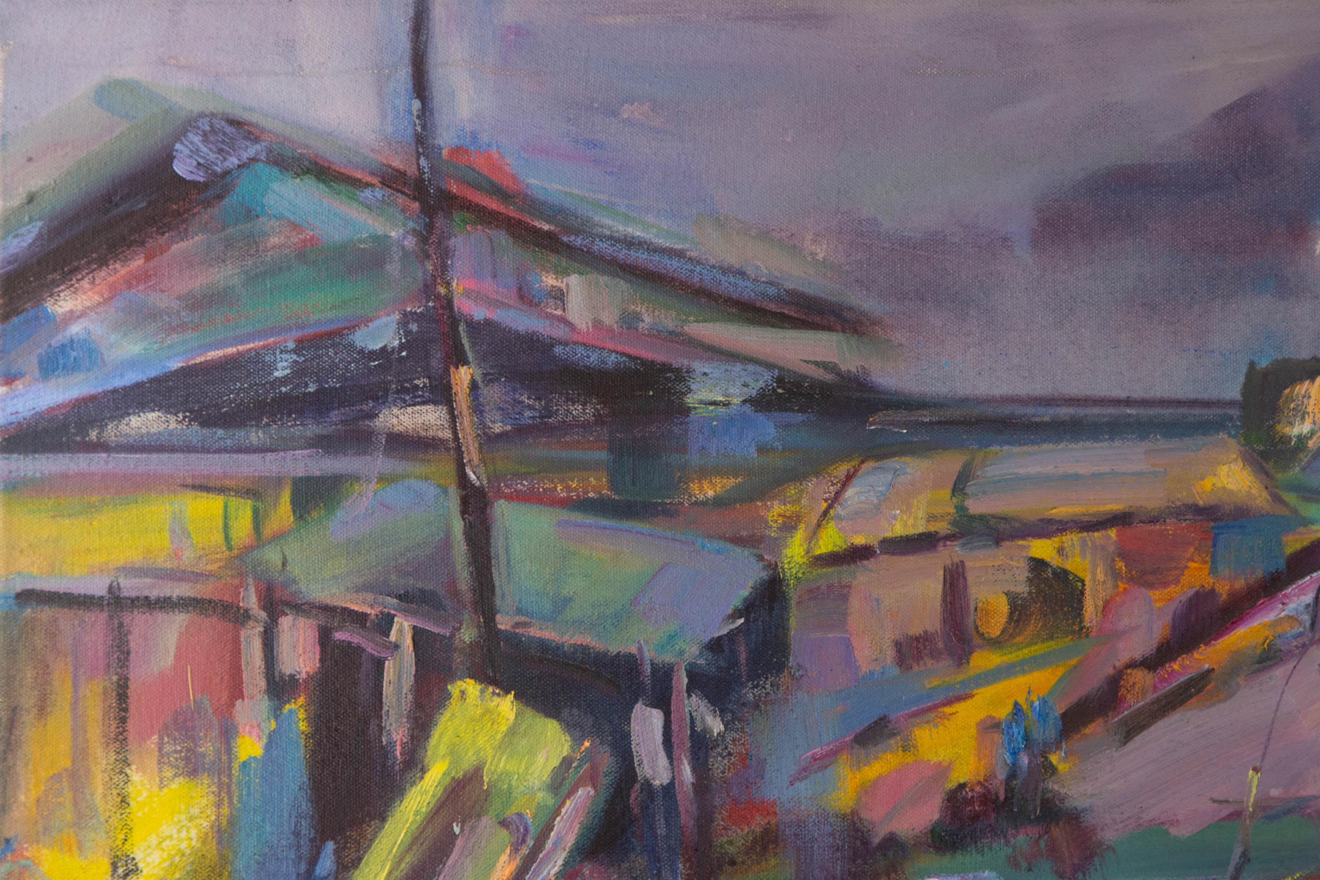 Dejun Chen Landscape Original Oil On Canvas 