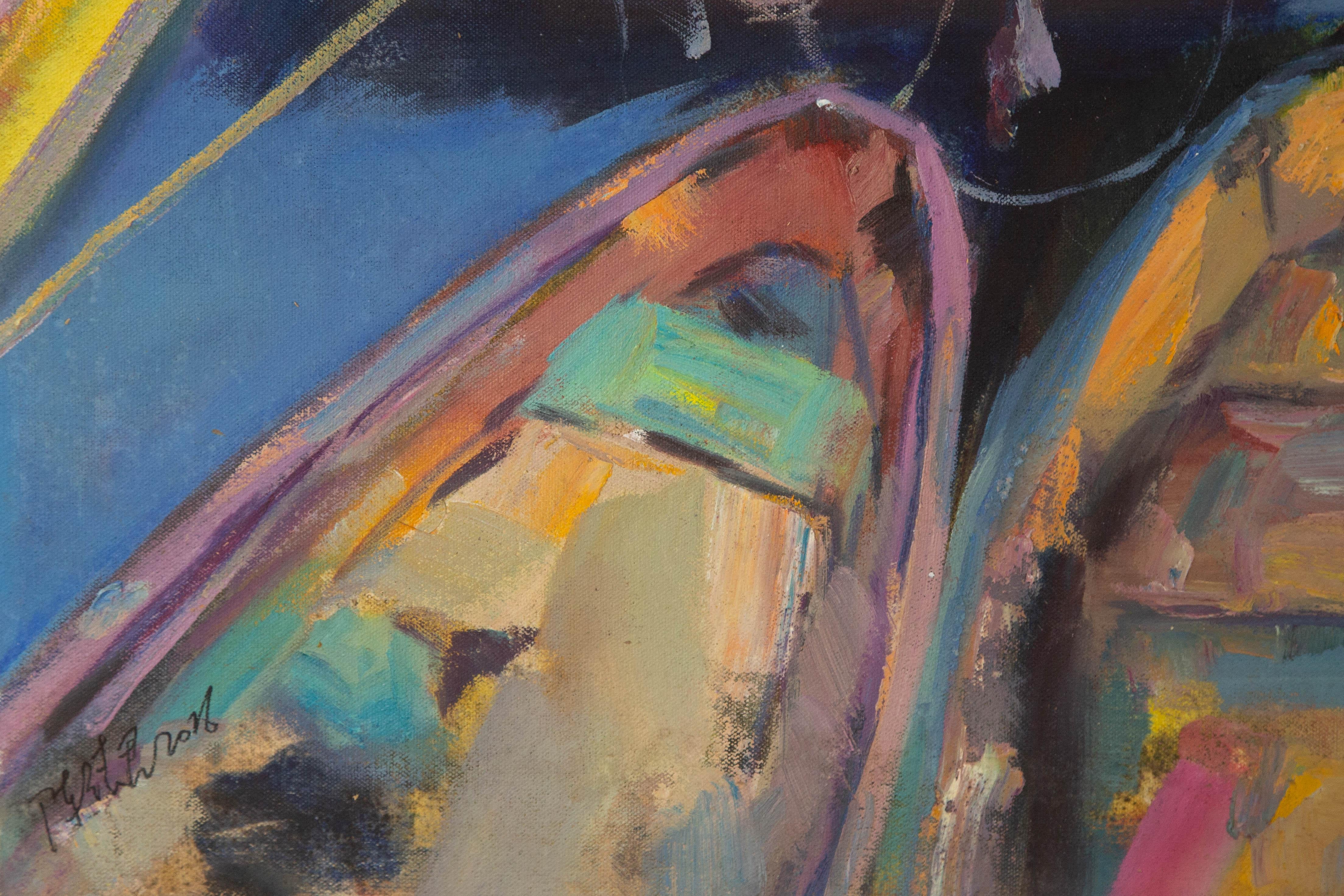 Dejun Chen Landscape Original Oil On Canvas 