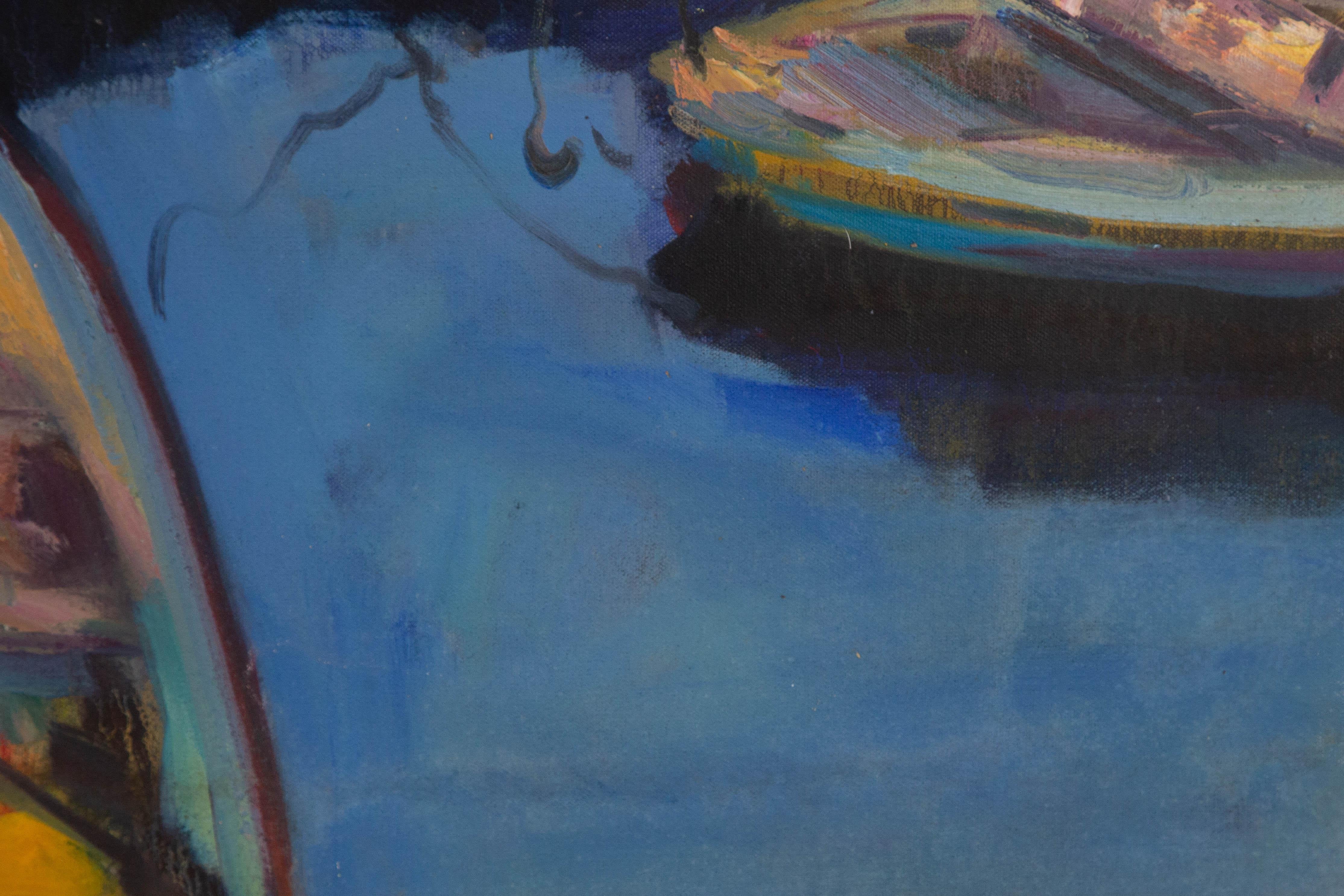 Dejun Chen Landscape Original Oil On Canvas 