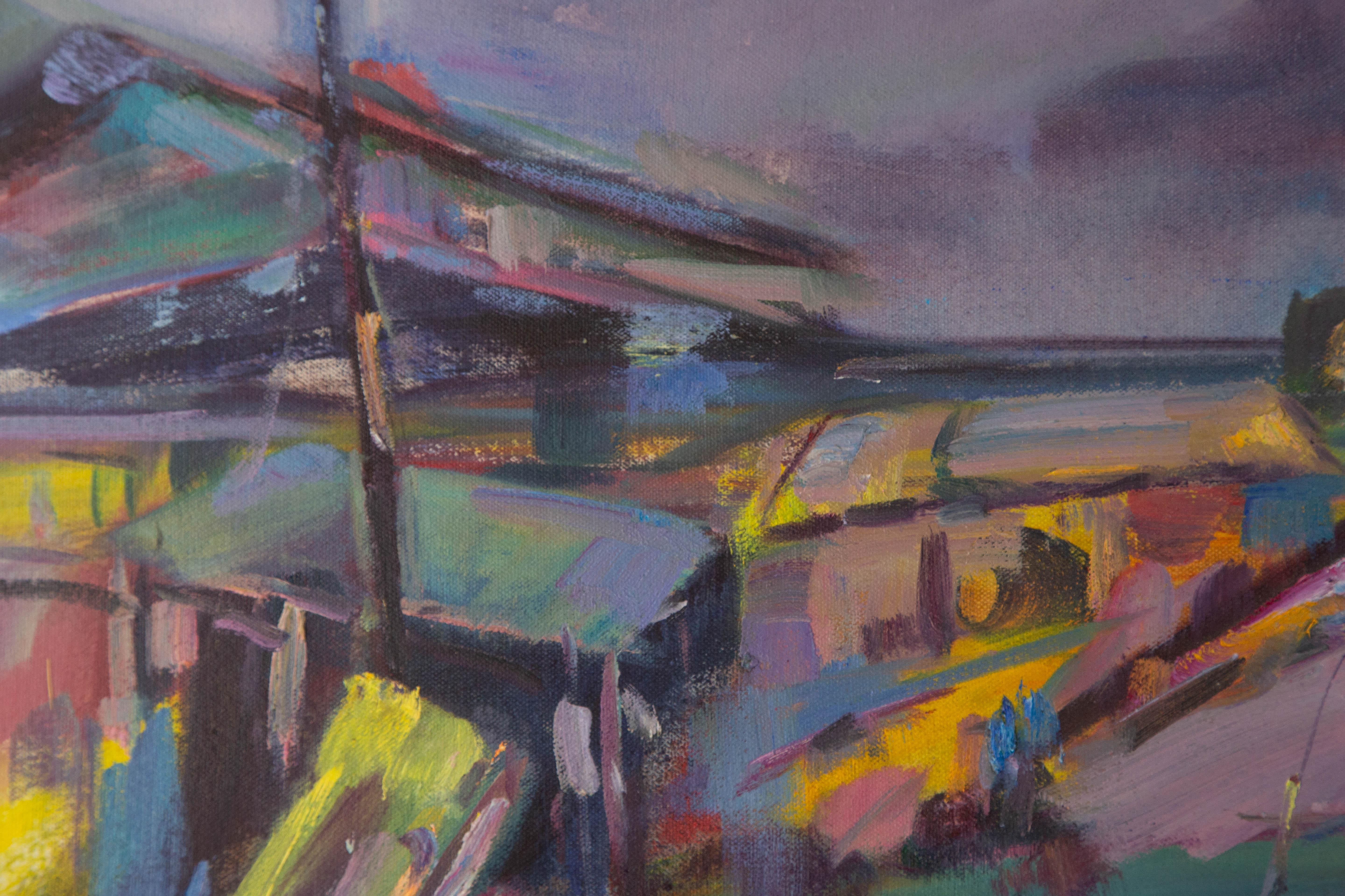 Dejun Chen Landscape Original Oil On Canvas 