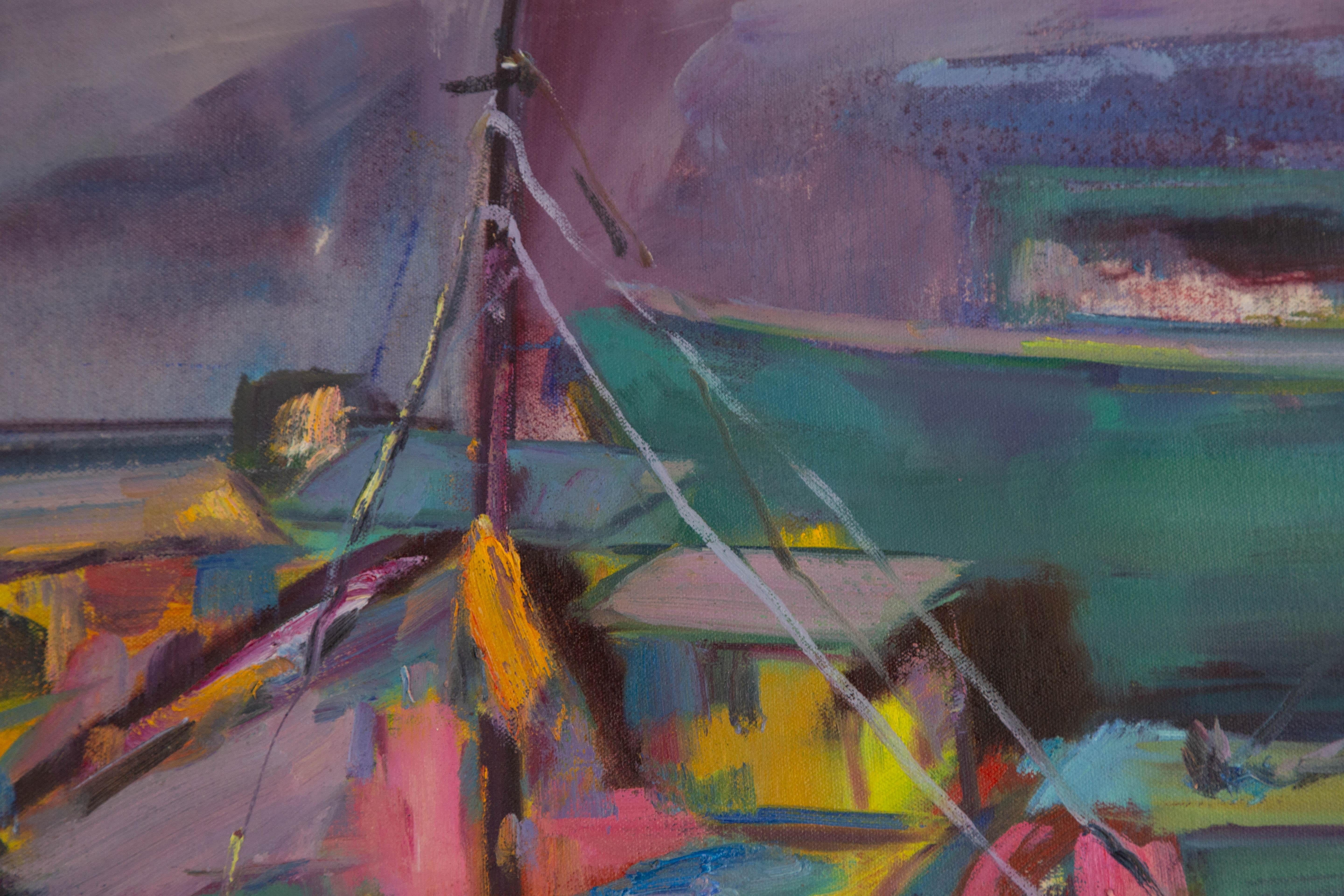 Dejun Chen Landscape Original Oil On Canvas 