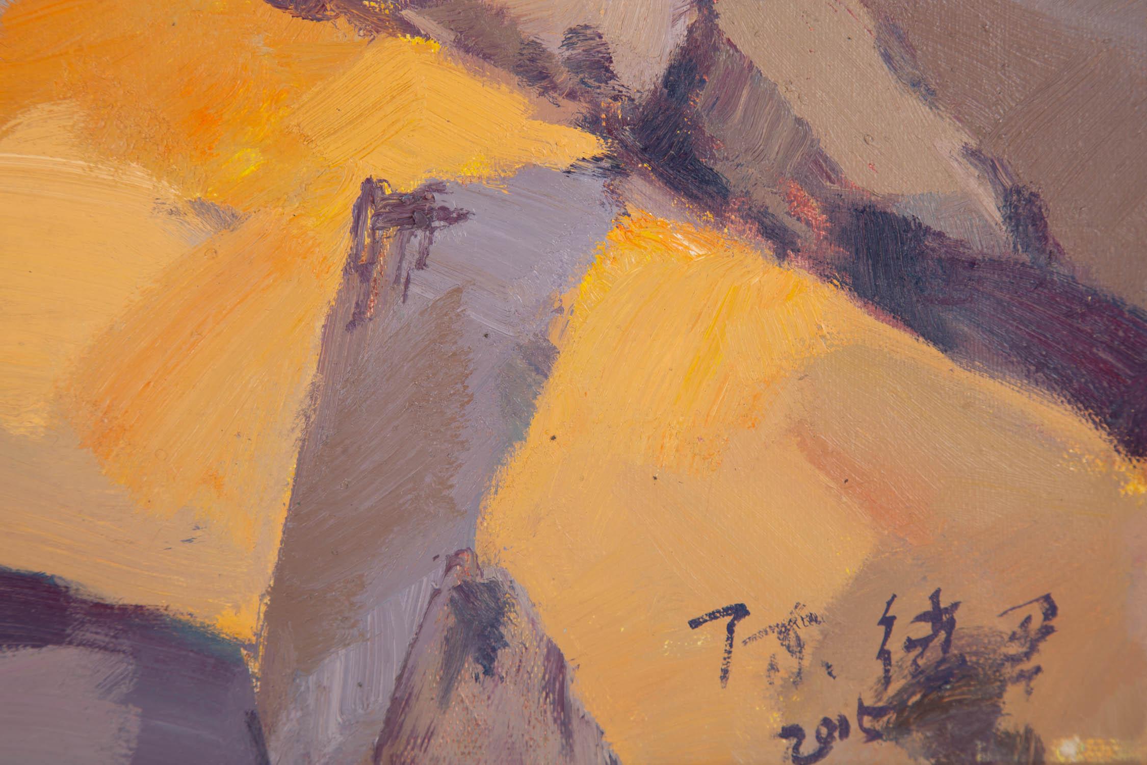 Dejun Chen Impressionist Original Oil On Canvas 