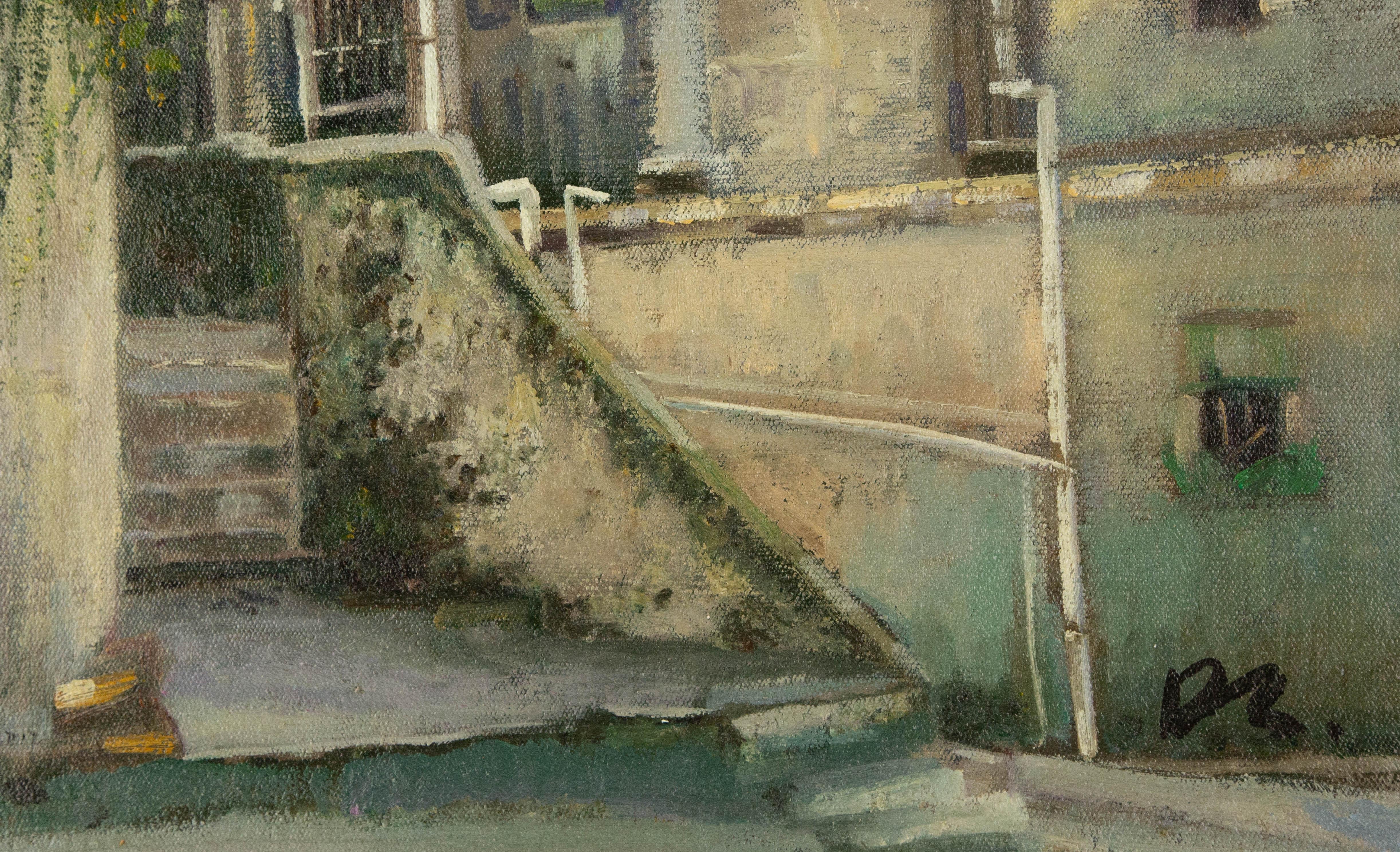 Dejun Wang Landscape Original Oil On Canvas 
