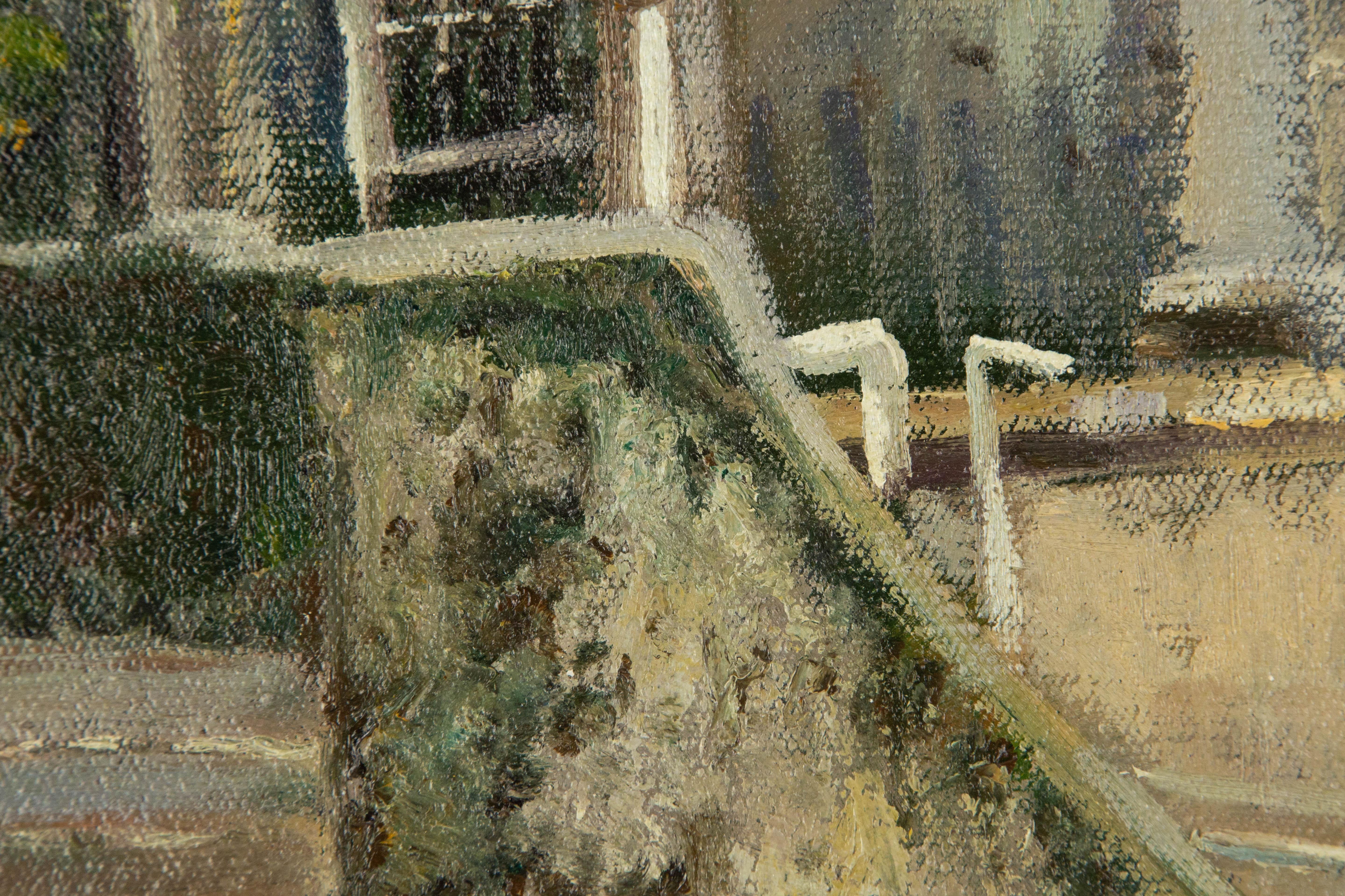 Dejun Wang Landscape Original Oil On Canvas 