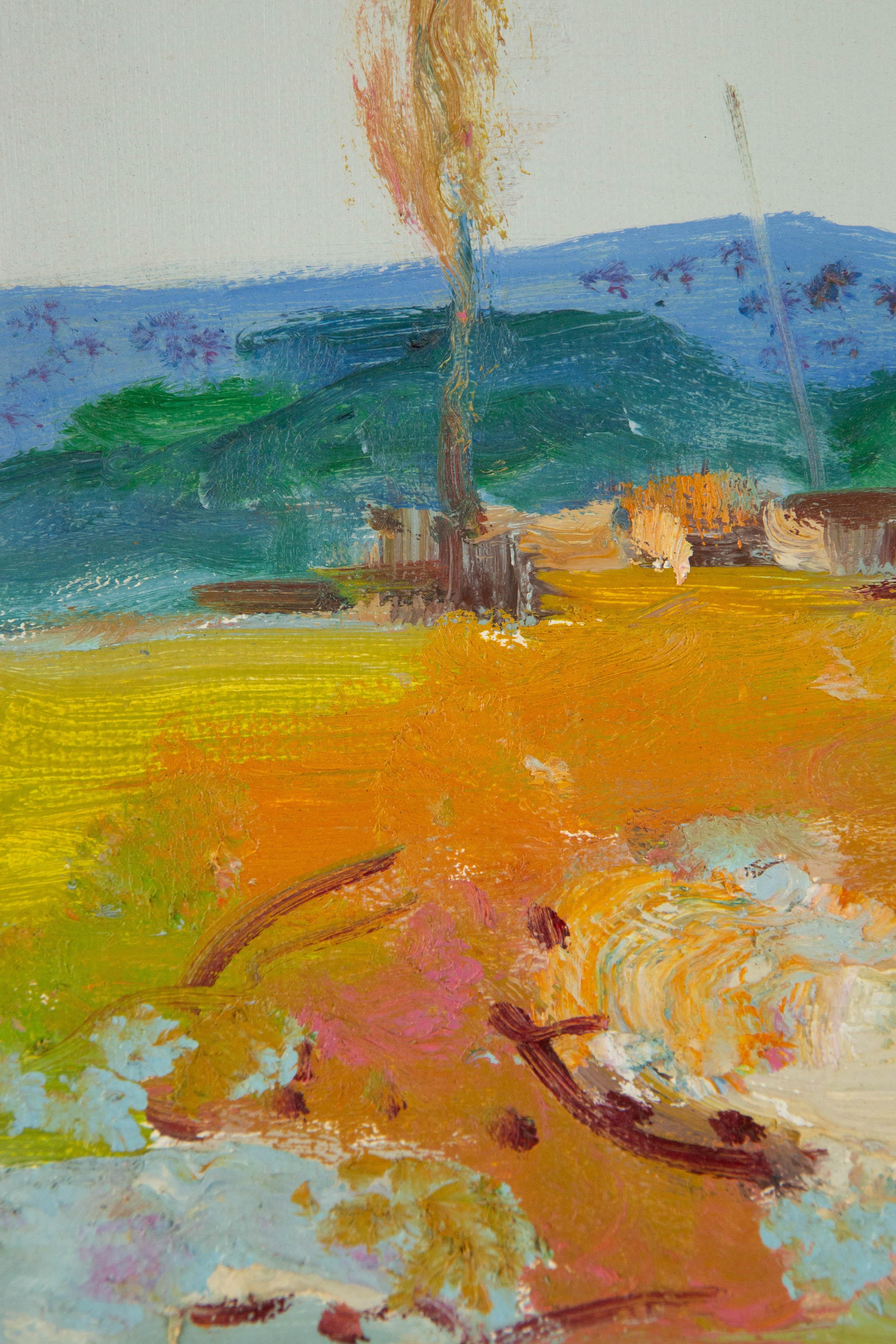 Dejun Wang Paesaggio Pittura ad olio originale 