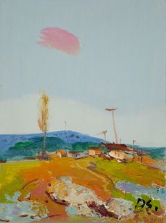 Dejun Wang Paesaggio Pittura ad olio originale "Serie primavera III