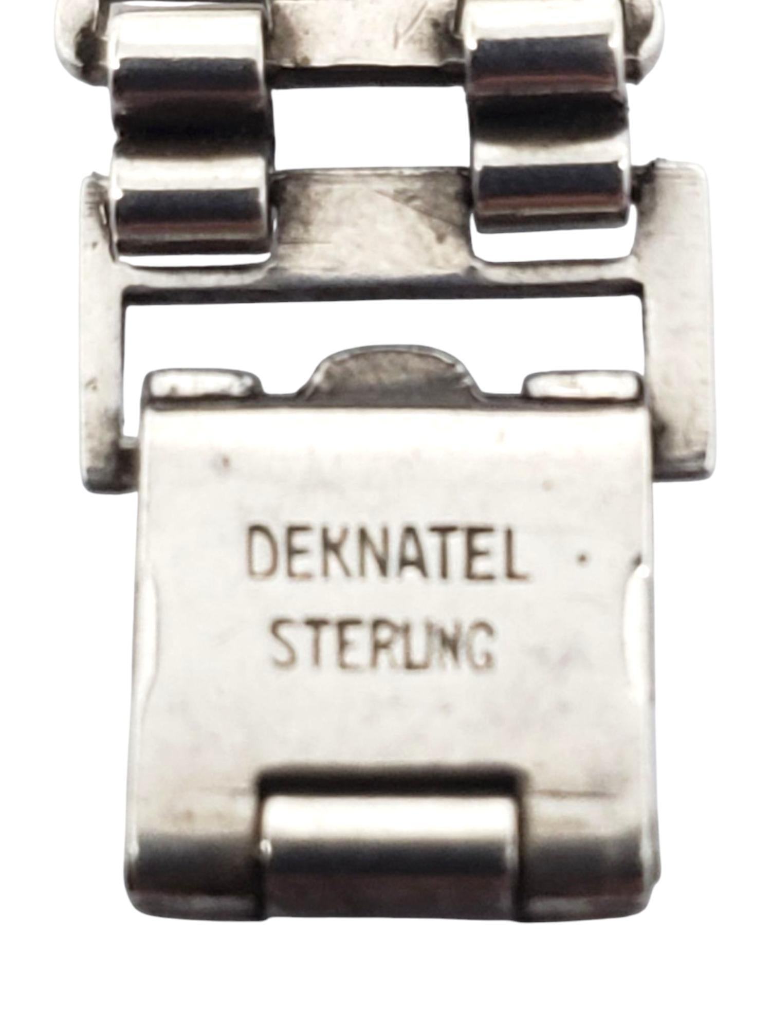 Bracciale in argento sterling con turchese Deknatel #21202 in vendita 5