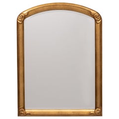 Deknudt Art Deco style Gold Wall Mirror Belgium 1970s