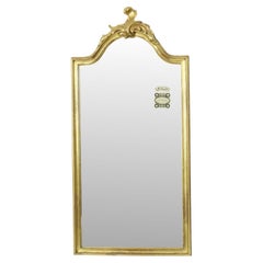 Deknudt Crest Mirror Gold Leaf Gilded Belgium Seventies
