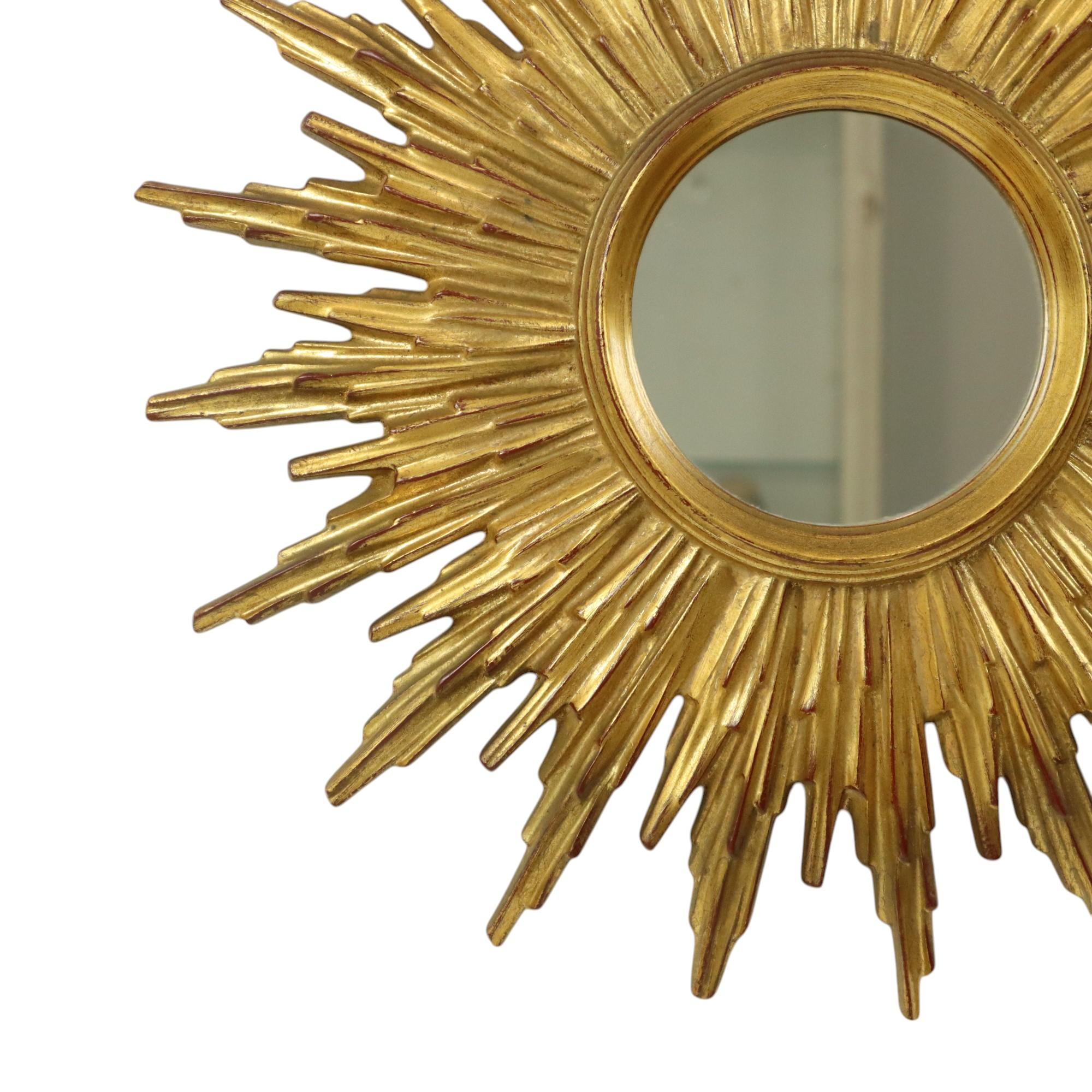 Deknudt Or Miroir ensoleillé Miroir ensoleillé Miroir plat Bon état à Poperinge, BE