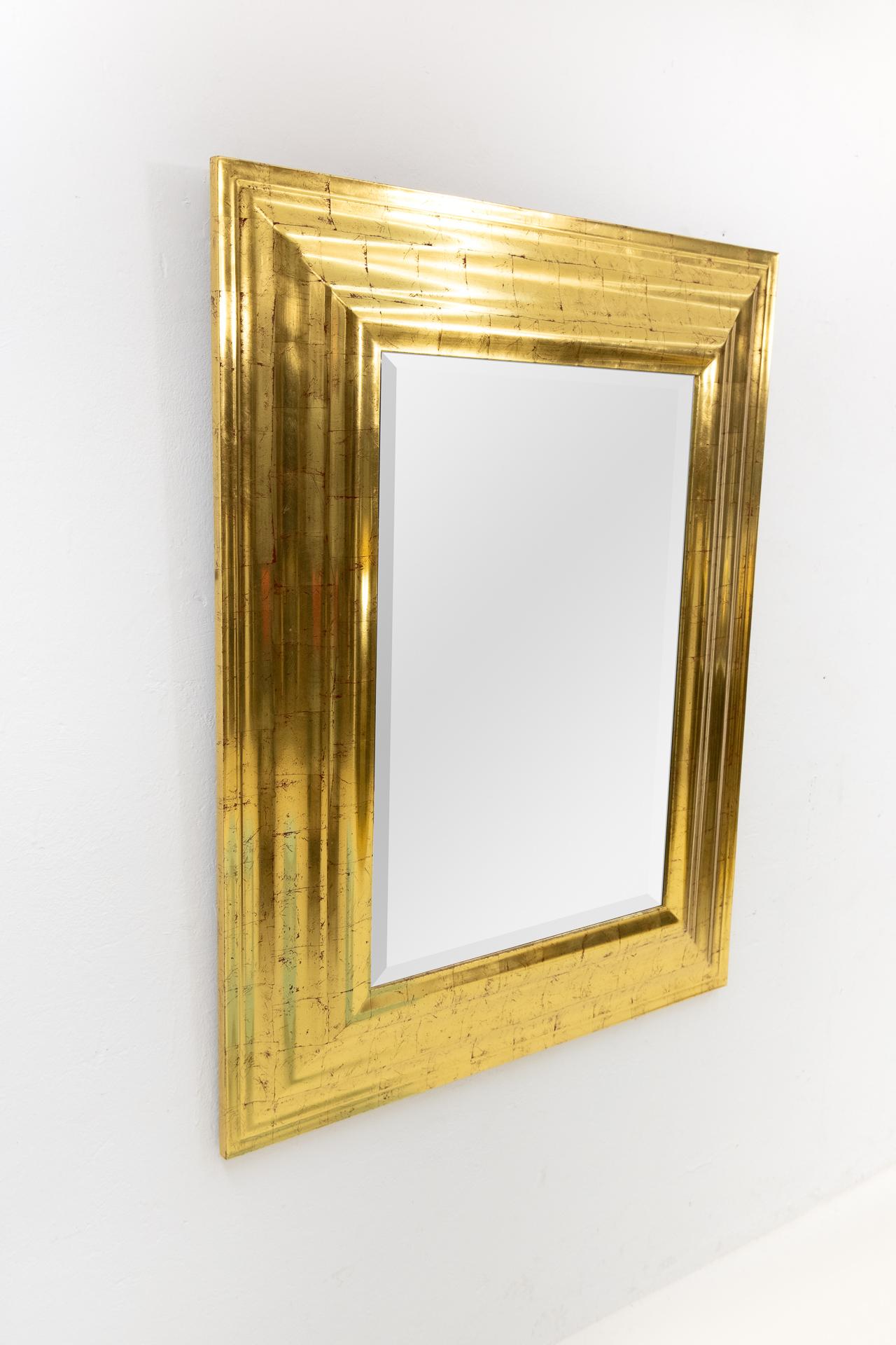 Deknudt Gold Wall Mirror, Regency, 1970s In Good Condition For Sale In Den Haag, NL