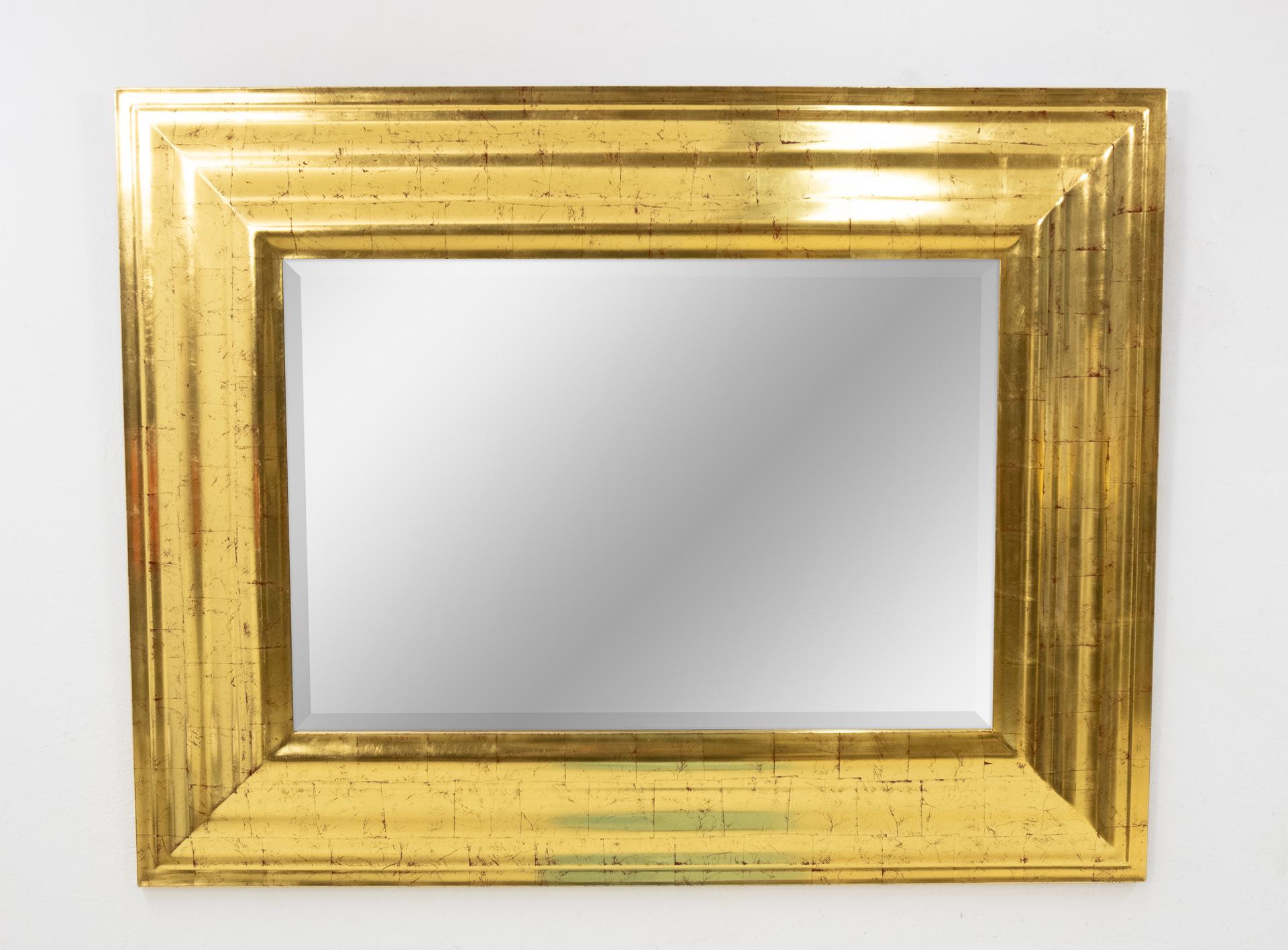 Deknudt Gold Wall Mirror, Regency, 1970s For Sale 1