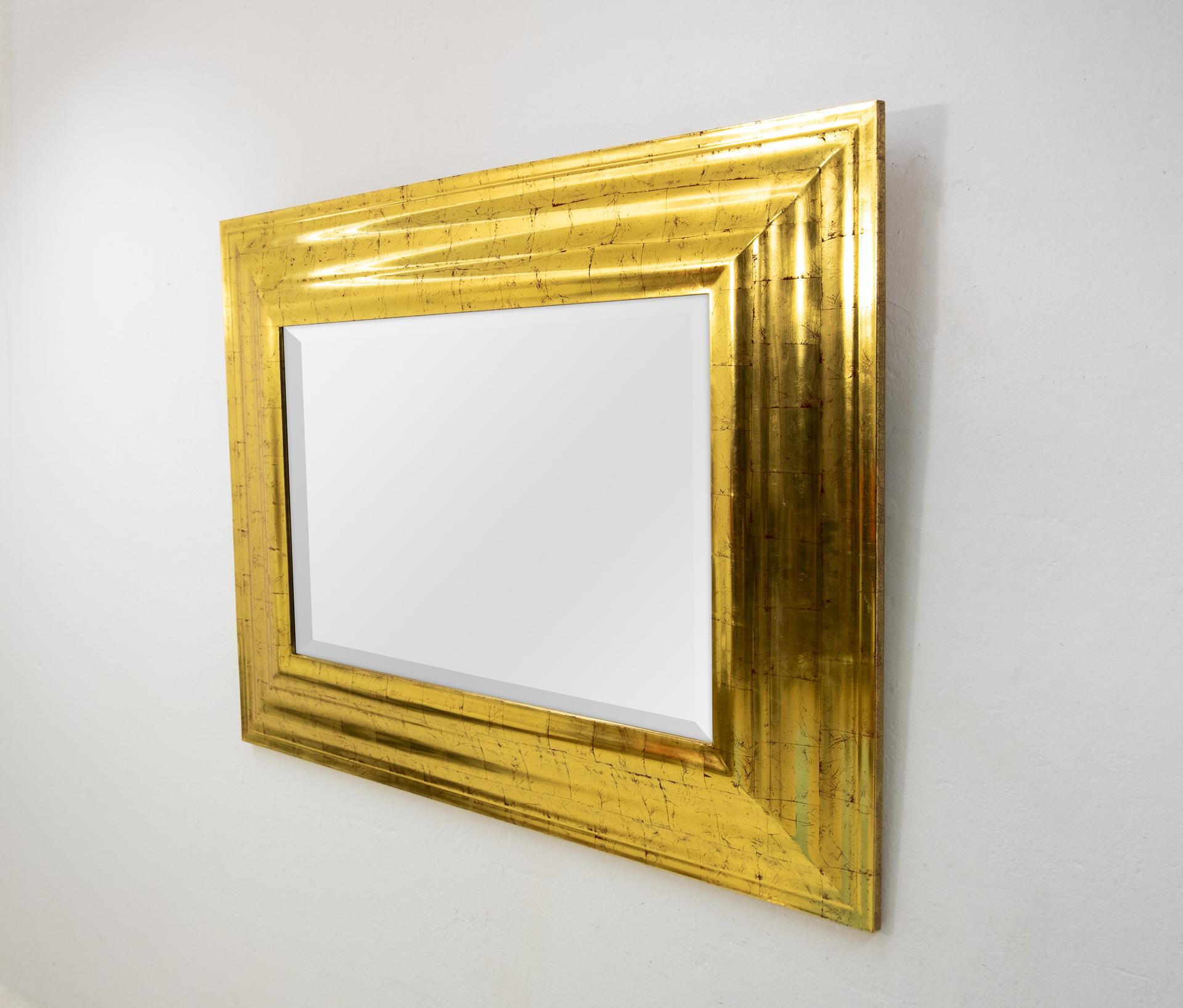 Deknudt Gold Wall Mirror, Regency, 1970s For Sale 2