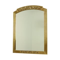 Deknudt Mirror Flowers Gold Colored Resin Belgium Seventies