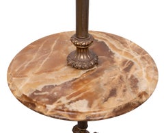 Deknudt Onyx Floor lamp side Table 1970s Belgium