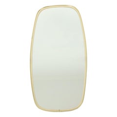 Vintage Deknudt Rockabilly Design Mirror 1960s Brass 46cm