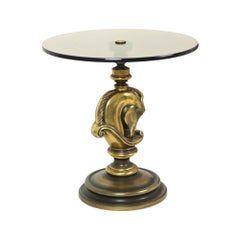 Deknudt Tavolino da Tavolo Design/One Vintage Testa di Cavallo Ottone