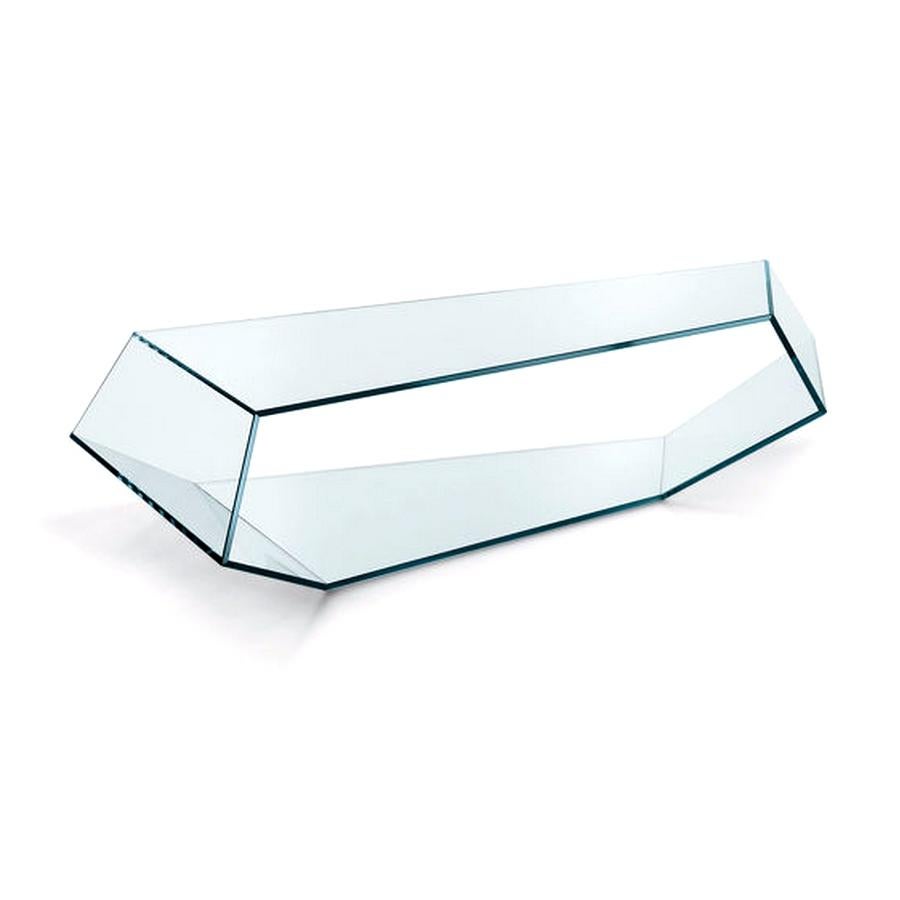 Dekon Glass Coffee Table, Designed by Karim Rashid, Made in Italy In New Condition For Sale In Beverly Hills, CA