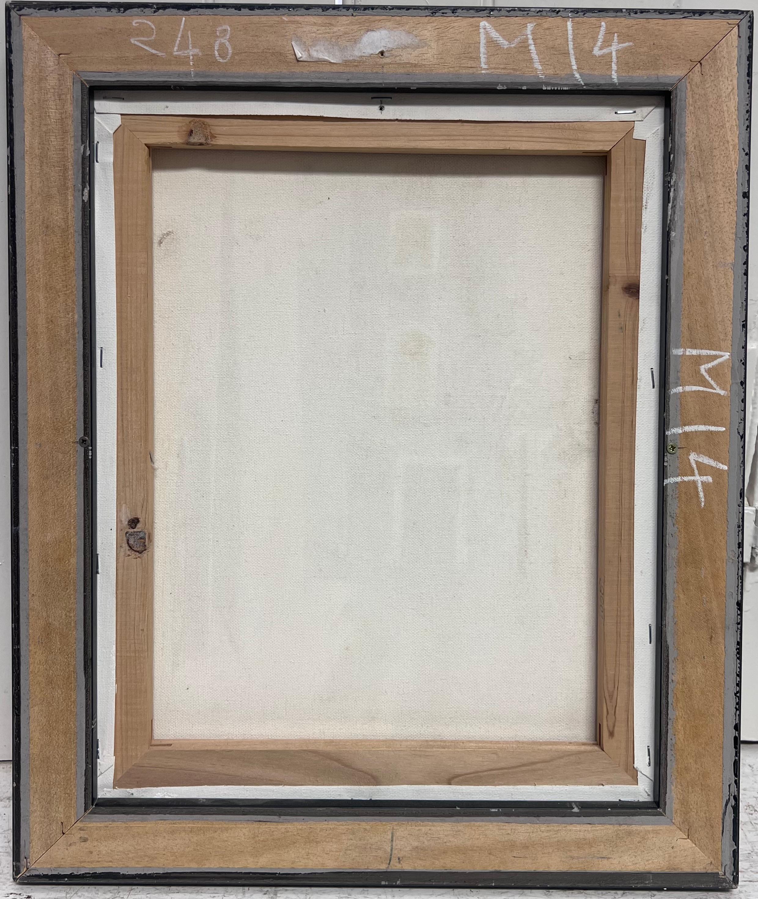 Vintage Spanish Signed Oil Painting Old Townes Back Streets Dappled Light (Pittura a olio firmata in spagnolo) in vendita 7