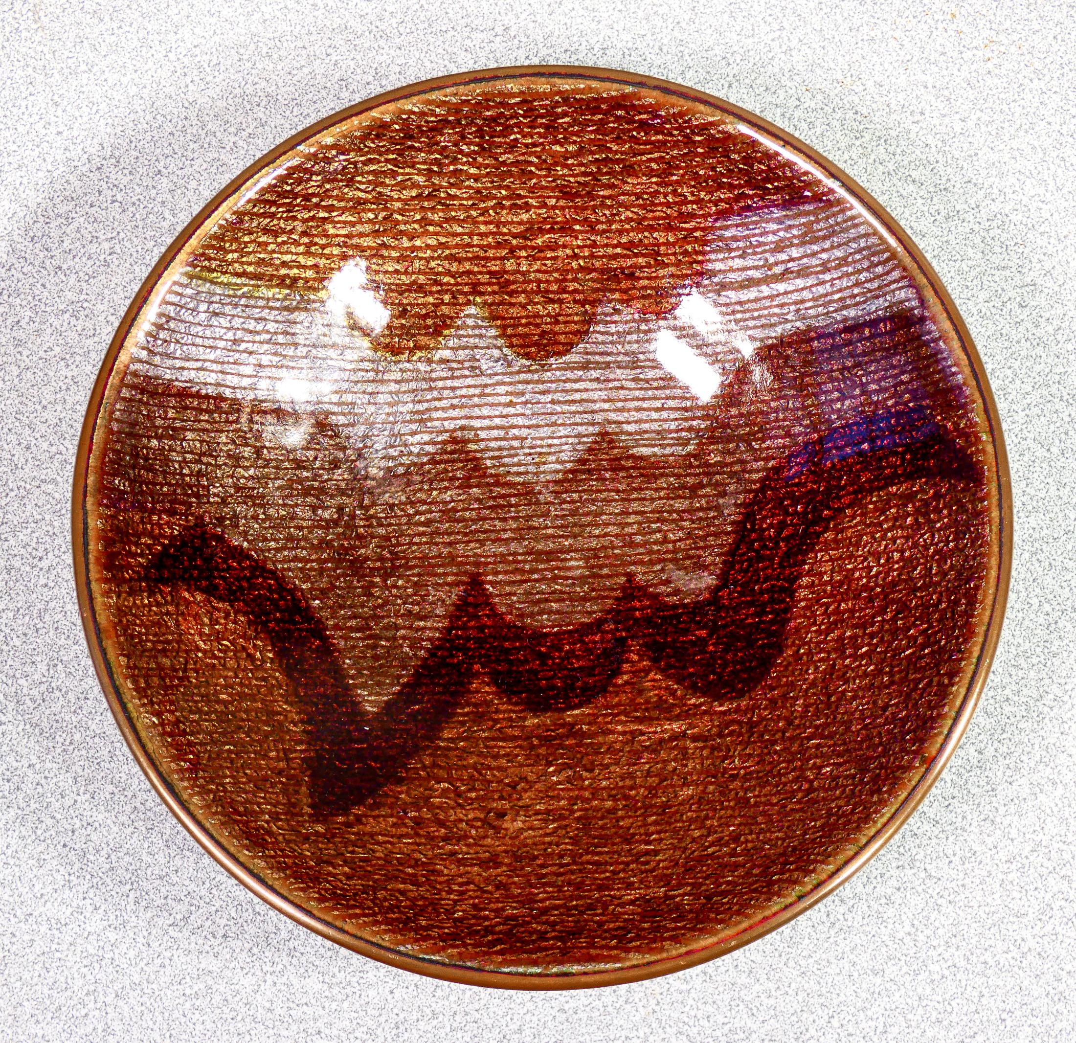 ‘Del Campo’ Pocket-Emptier Plate in Enameled Copper, Italy, 1950s 1
